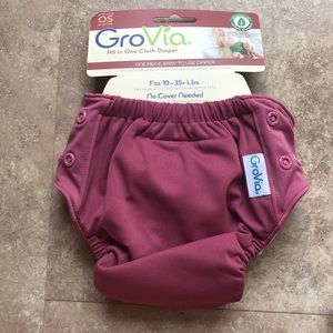 Grovia Organic All in One Cloth Diaper- petal